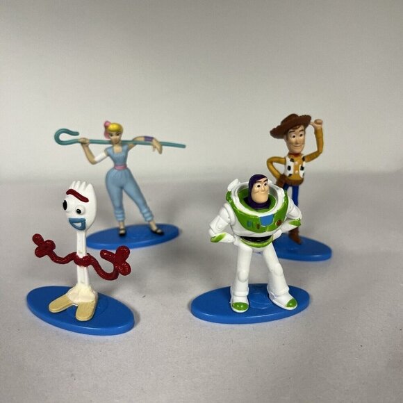 Toy Story Mini Figurines Disney Pixar Buzz Lightyear, Woody, Bo Peep, forky - Picture 8 of 9